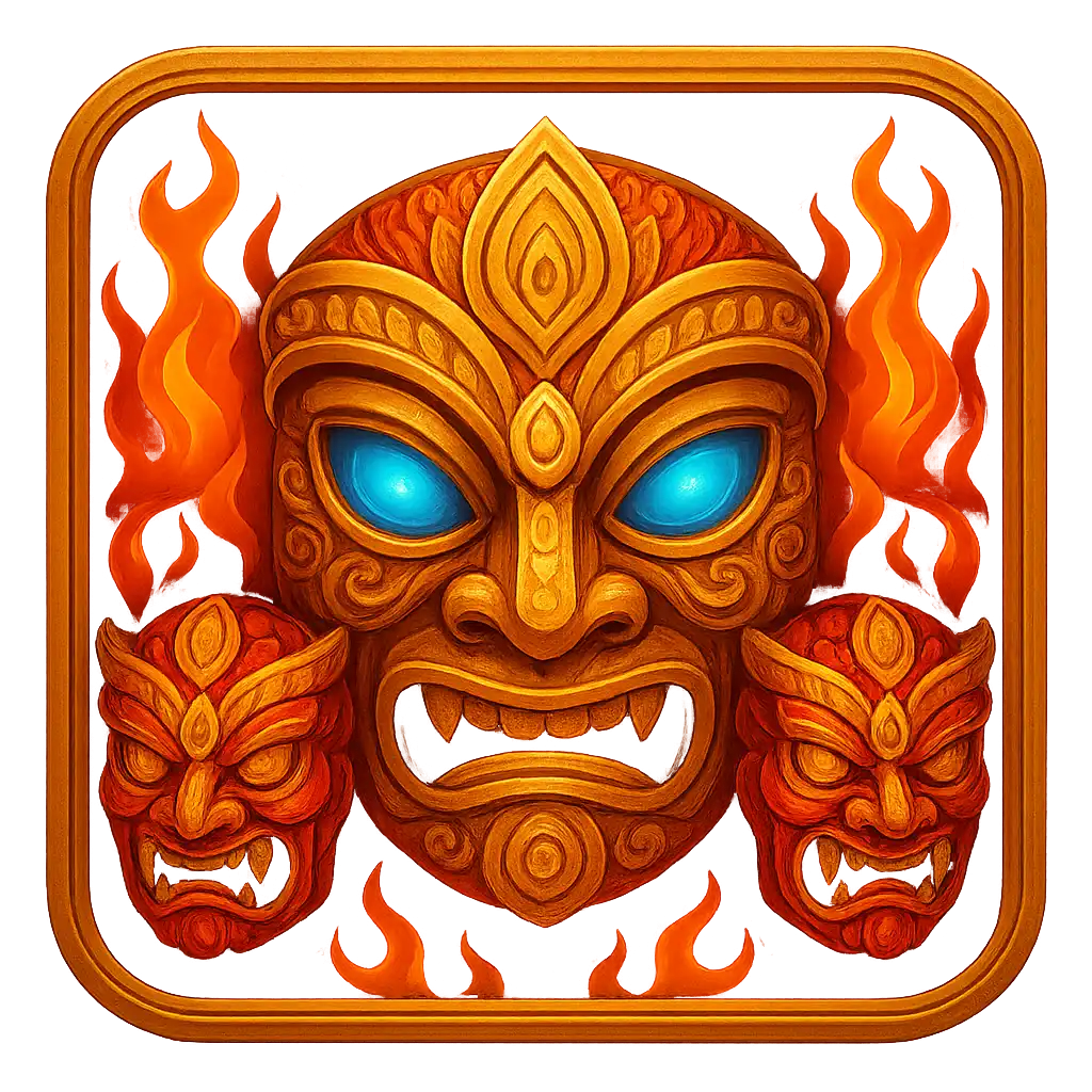 Screenshot of the slot 9 Masks Of Fire